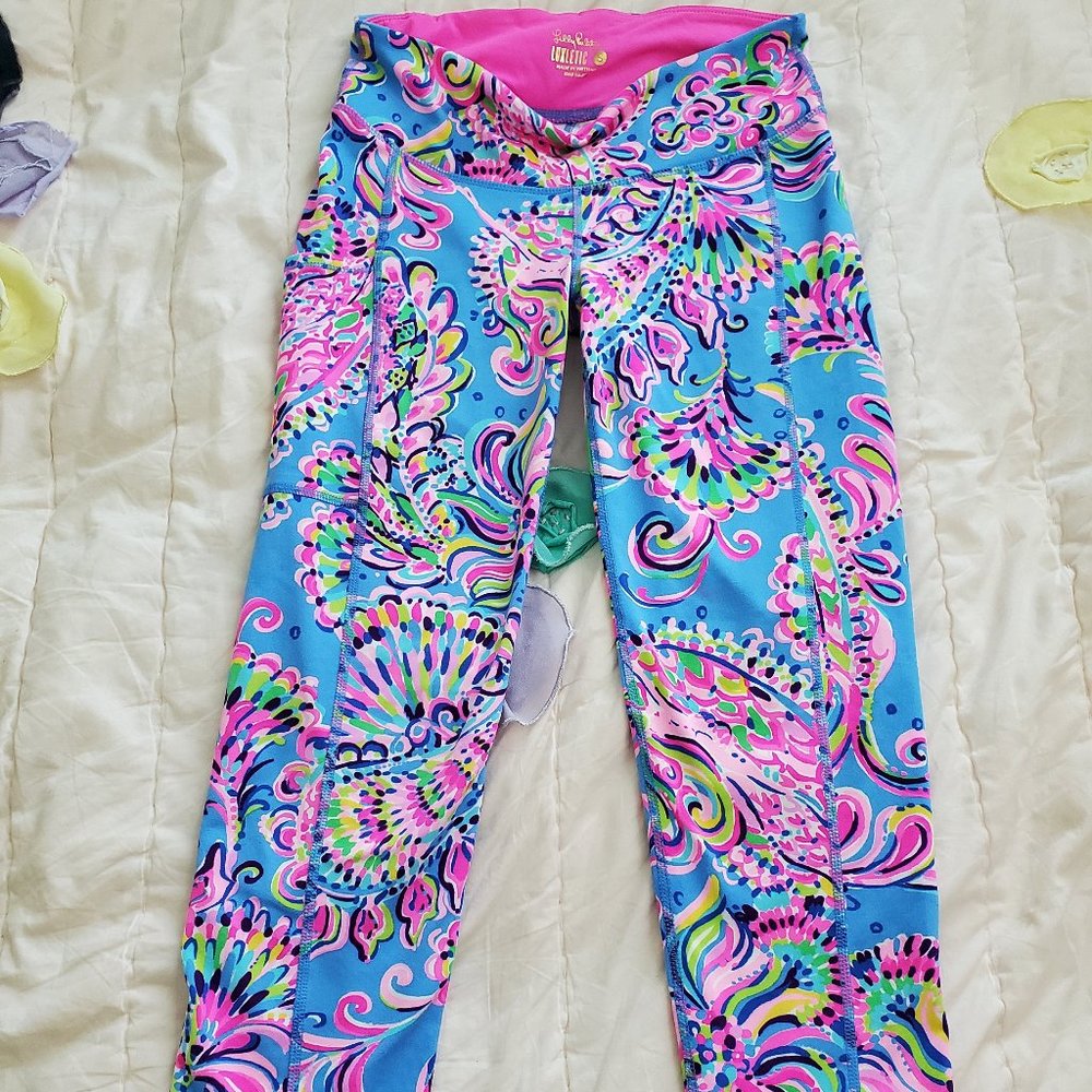 Lilly Pulitzer, Midi legging, S size, Multi Mermaid Grotto color